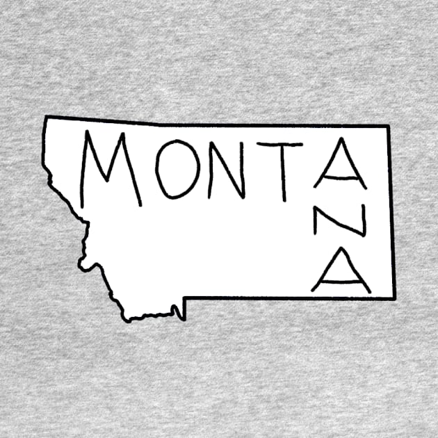 The State of Montana - No Color by loudestkitten